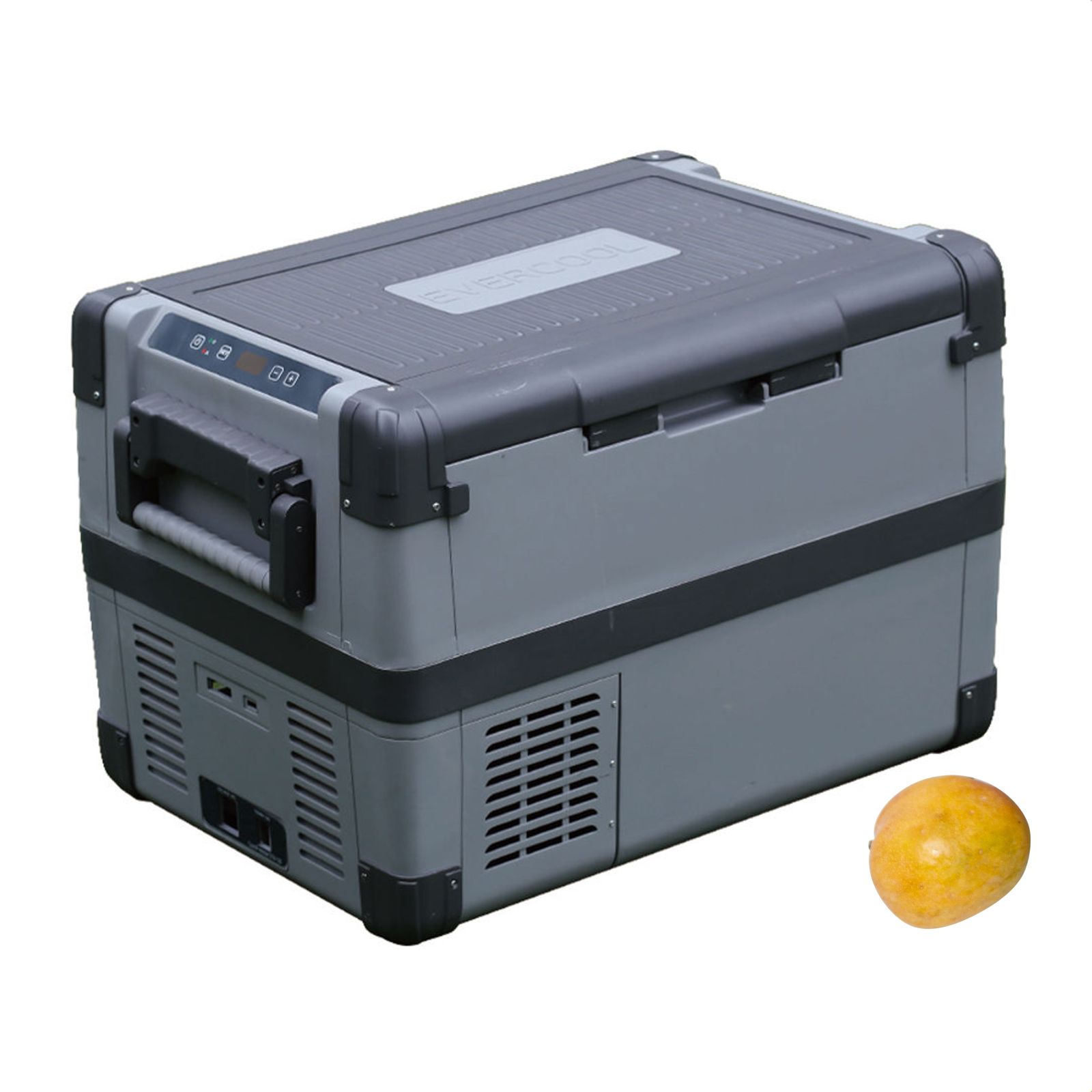 Merax Thermobehälter elektrische Kompressor-Kühlbox tragbar, mit APP,  ABS-Kunststoff, Gefrierbox 12/24 V und 230 V für Auto, Lkw, Reisemobil,  31,5 Liter