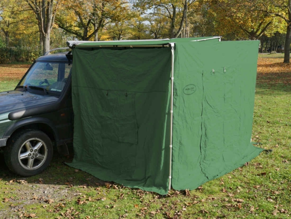 Seitenwände zur Fahrzeug-Markise (200x200x210 cm, grün)